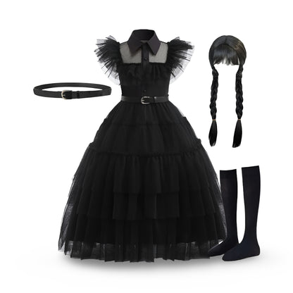 Déguisement Halloween enfant robe de princesse ensemble