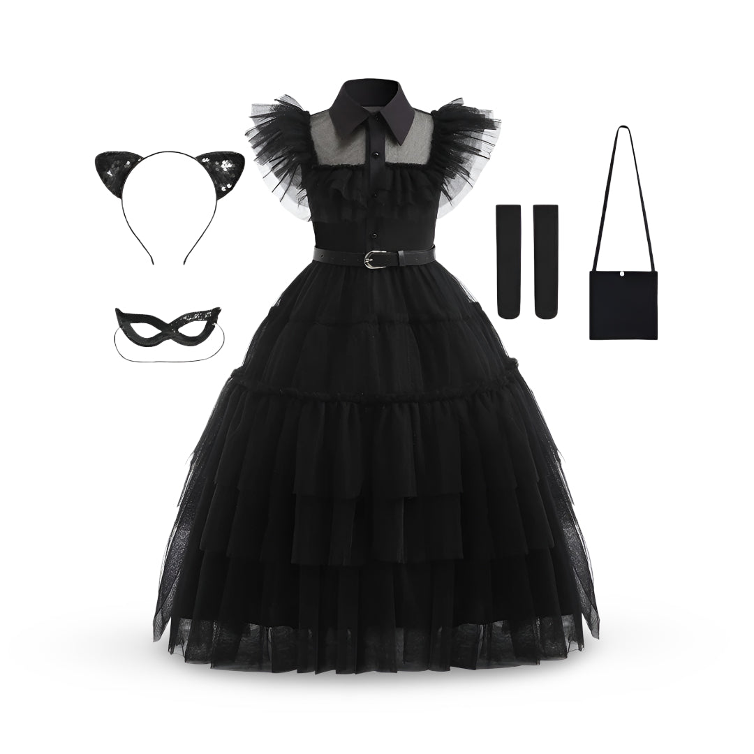 Déguisement Halloween enfant robe de princesse ensemble