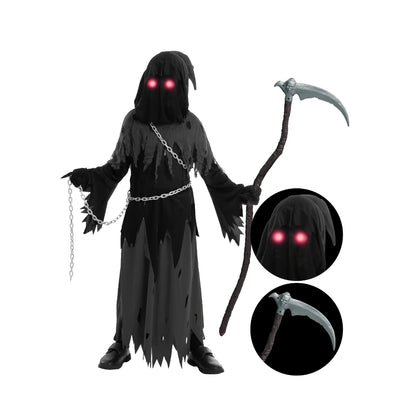 Halloween Costume Kids Grim Reaper Cloak Set