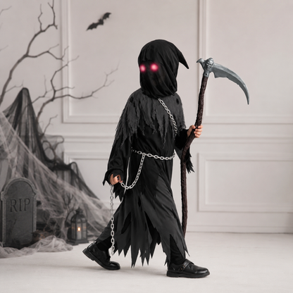 Halloween Costume Kids Grim Reaper Cloak Set