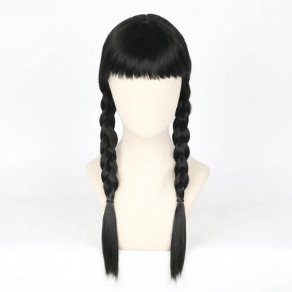 Disfraz de Halloween Peluca para niña con trenzas