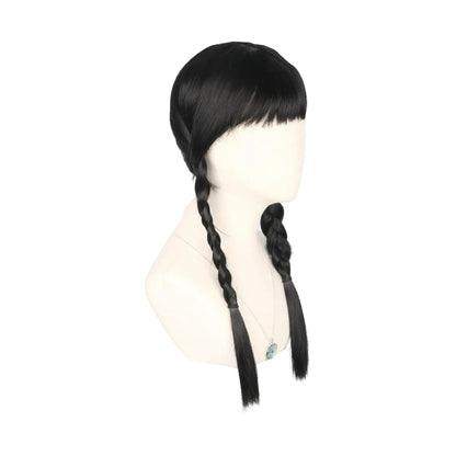 Disfraz de Halloween Peluca para niña con trenzas