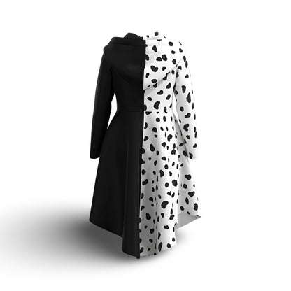 Costume di Halloween vestito a pois travestimento carnevale