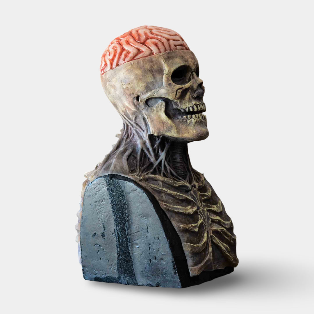 Costume di Halloween Maschera da scheletro con mascella mobile per adulti