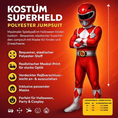 Kostüm Superheld Polyester Jumpsuit