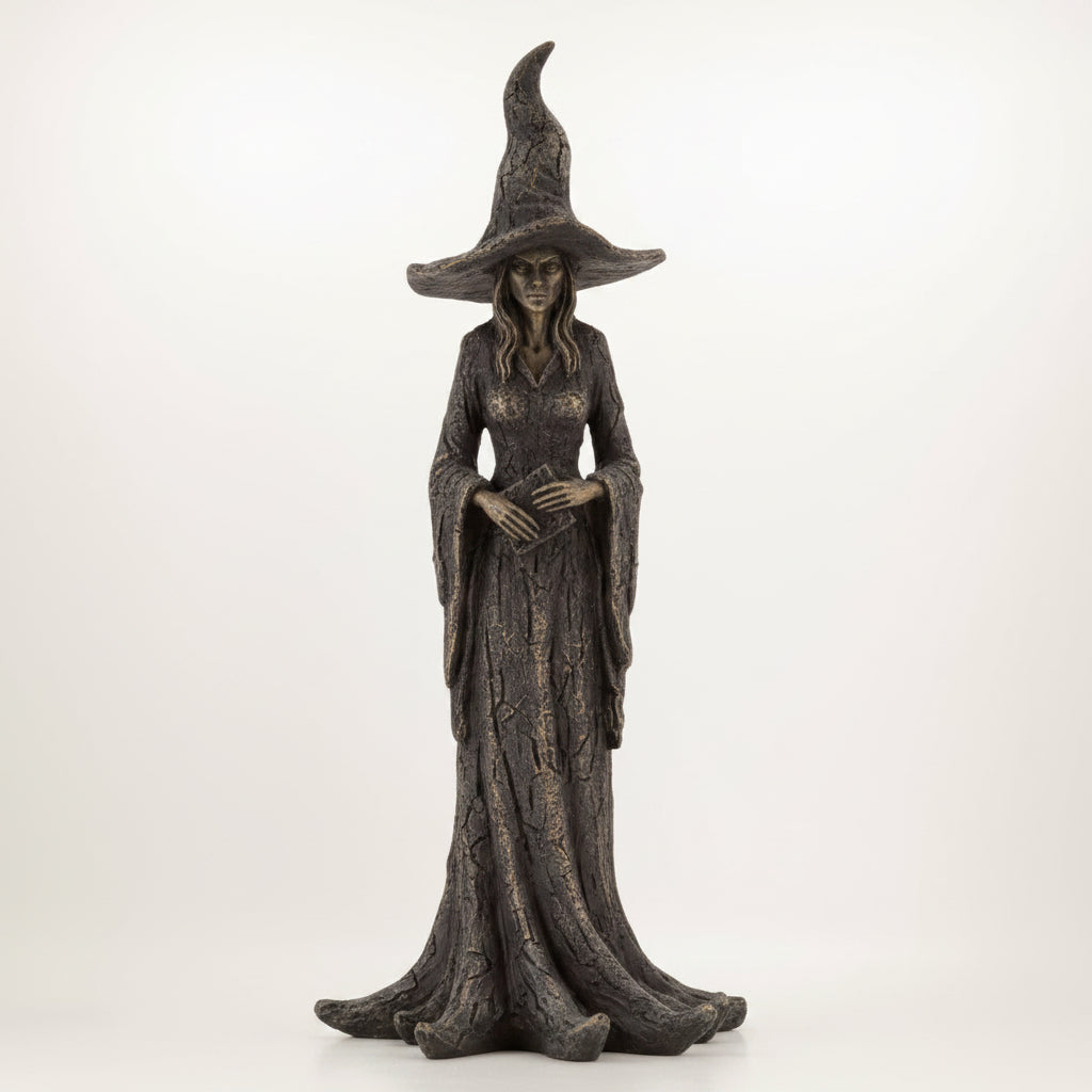 Décoration Halloween Figurine de Sorcière Accent Effrayant pour la Maison