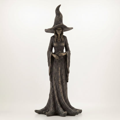 Décoration Halloween Figurine de Sorcière Accent Effrayant pour la Maison