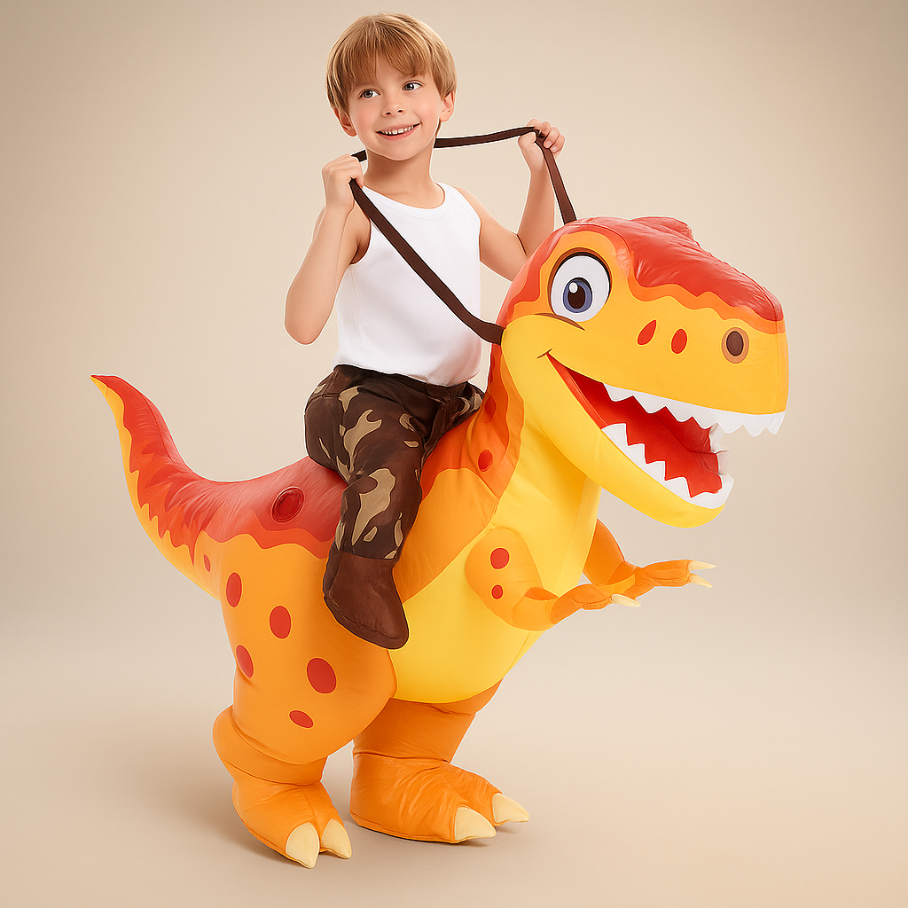 Costume de dinosaure gonflable Halloween enfant