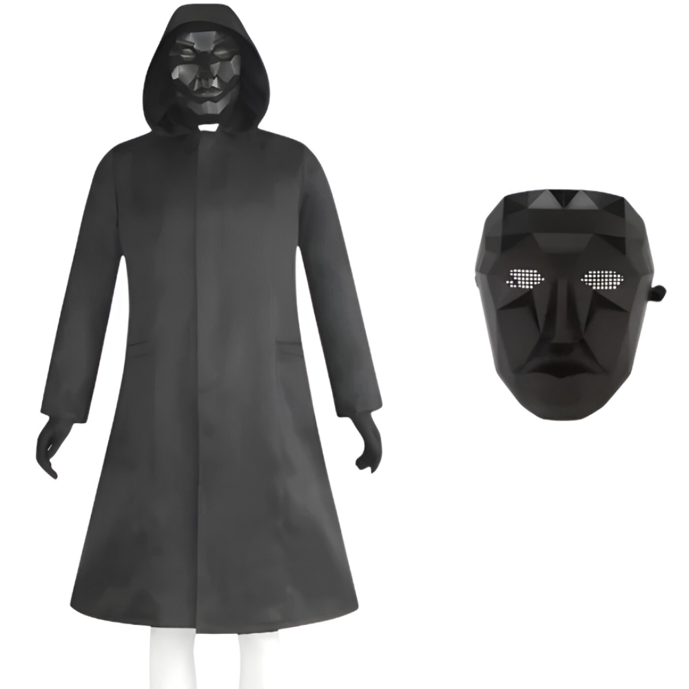 Roter Overall mit Maske Unisex Halloween Cosplay Kostüm