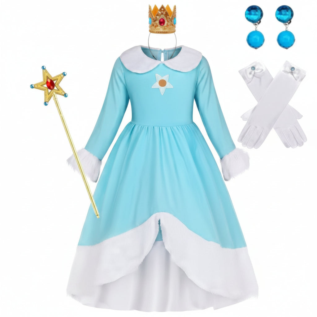 Set di costumi di Halloween con bacchetta magica e corone