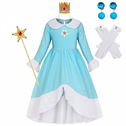 Set di costumi di Halloween con bacchetta magica e corone