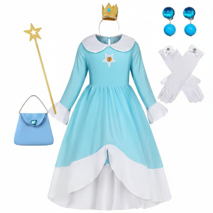 Set di costumi di Halloween con bacchetta magica e corone