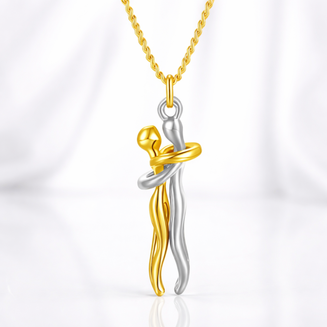 Halskette Figuren Anhänger Paar Symbol Verbundenheit Geschenk