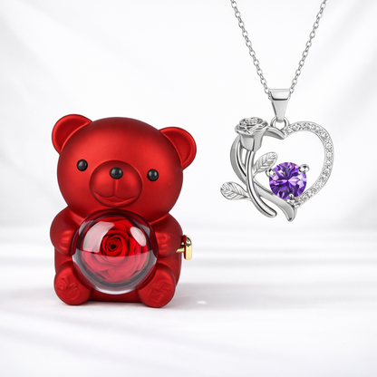Collana ciondolo cuore scatola regalo gioielli donna