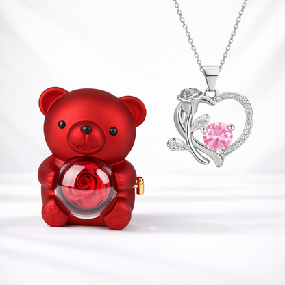 Collana ciondolo cuore scatola regalo gioielli donna