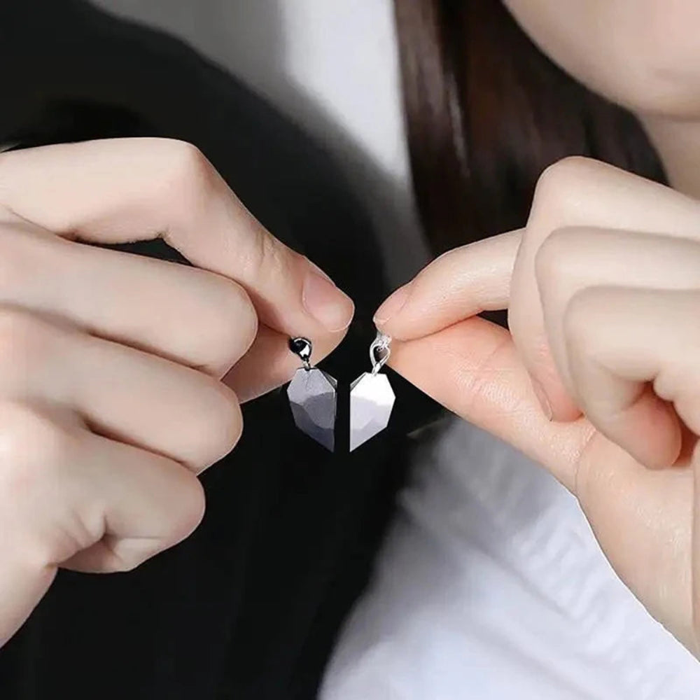Collar con Colgante de Corazón Juego para Pareja Símbolo de Unión Regalo