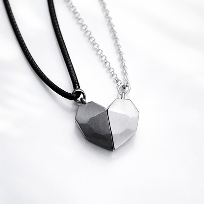 Collar con Colgante de Corazón Juego para Pareja Símbolo de Unión Regalo