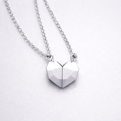 Collar con Colgante de Corazón Juego para Pareja Símbolo de Unión Regalo