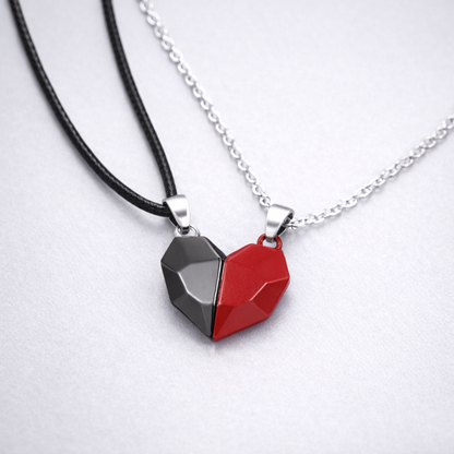 Collar con Colgante de Corazón Juego para Pareja Símbolo de Unión Regalo