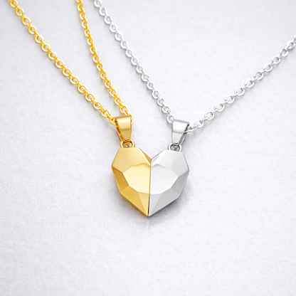 Collar con Colgante de Corazón Juego para Pareja Símbolo de Unión Regalo