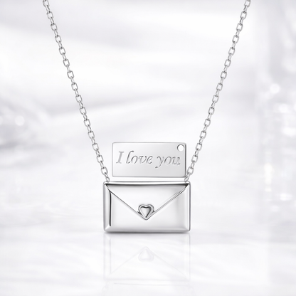 Collier Pendentif Enveloppe Femme Cadeau Bijou