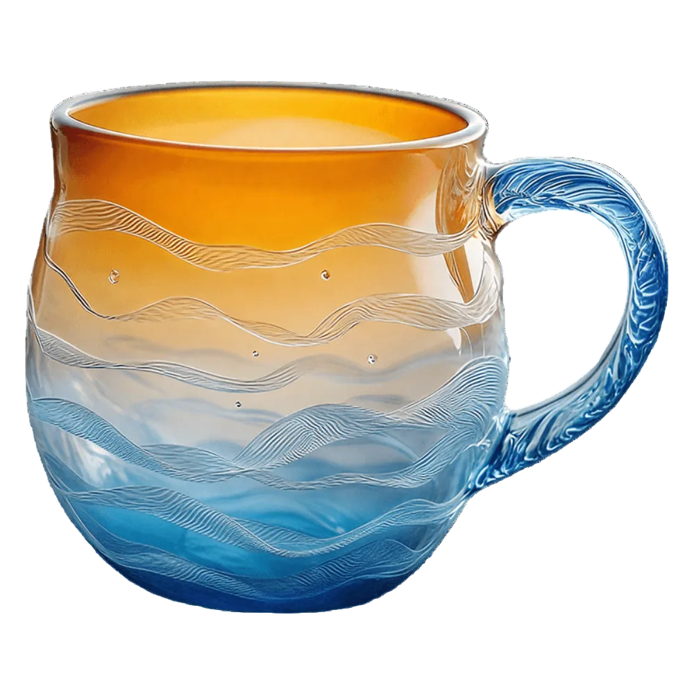 Handgefertigte Glasmug Für Kaffee Kreative Kaffeetasse Aus Glas