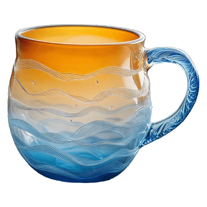 Handgefertigte Glasmug Für Kaffee Kreative Kaffeetasse Aus Glas