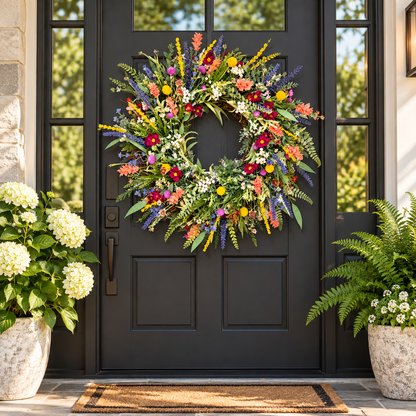 Handgefertigter Blumenkranz Frühling Kranz Für Innenräume
