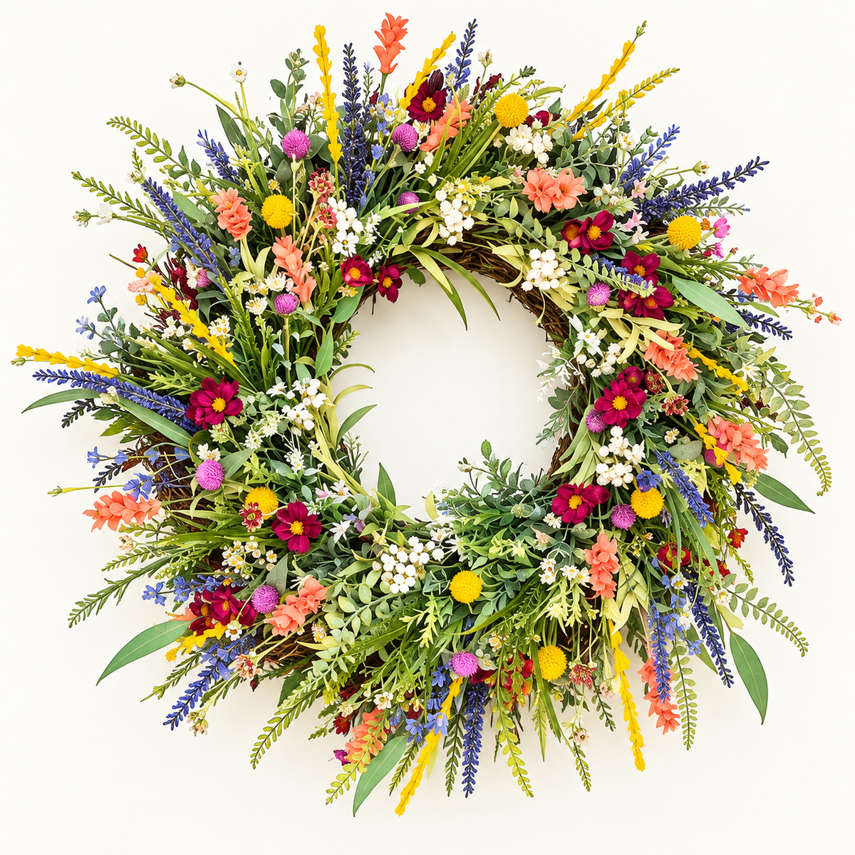 Handgefertigter Blumenkranz Frühling Kranz Für Innenräume