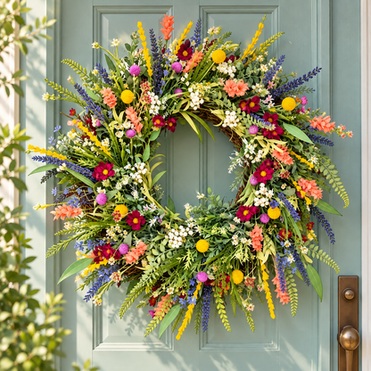 Handgefertigter Blumenkranz Frühling Kranz Für Innenräume