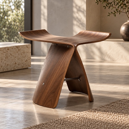 Handgemachter Holzhocker Stuhl Aus Holz Modernes