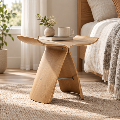 Handgemachter Holzhocker Stuhl Aus Holz Modernes