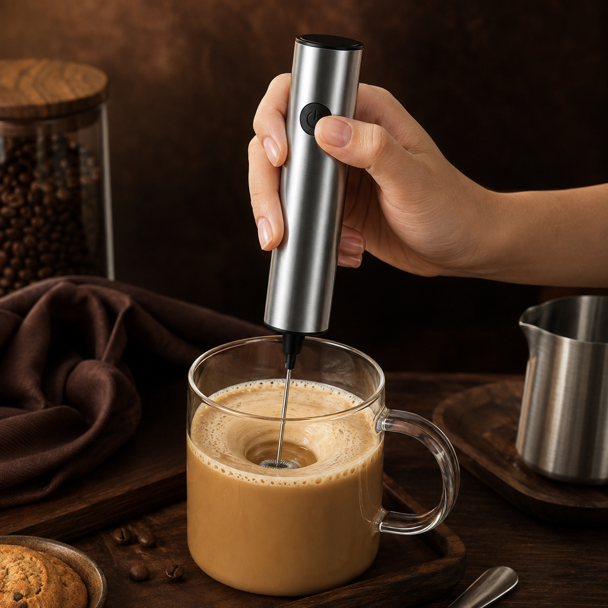 Handmilchschäumer Für Shakes Reisen Tragbar Kabellos