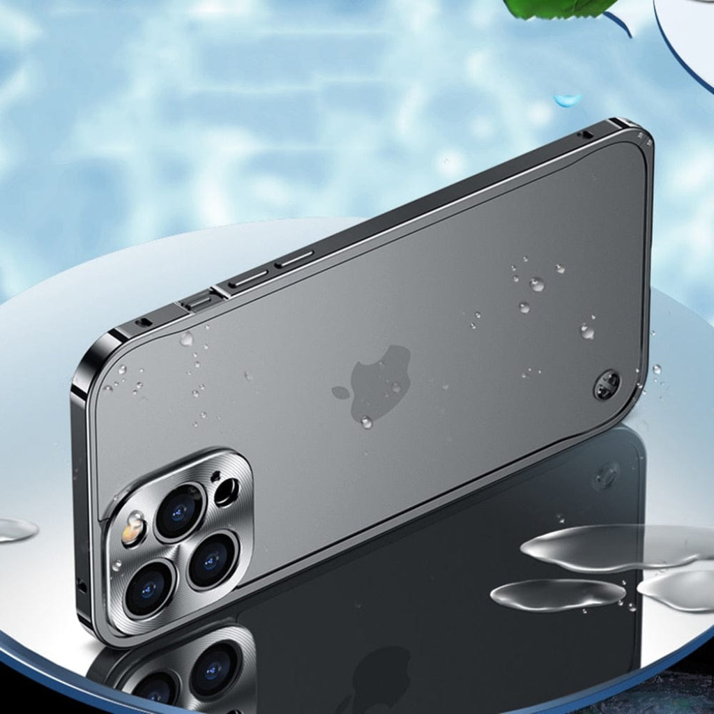 Handyhülle Aluminium Bumper Transparent Robust Schutzcase1