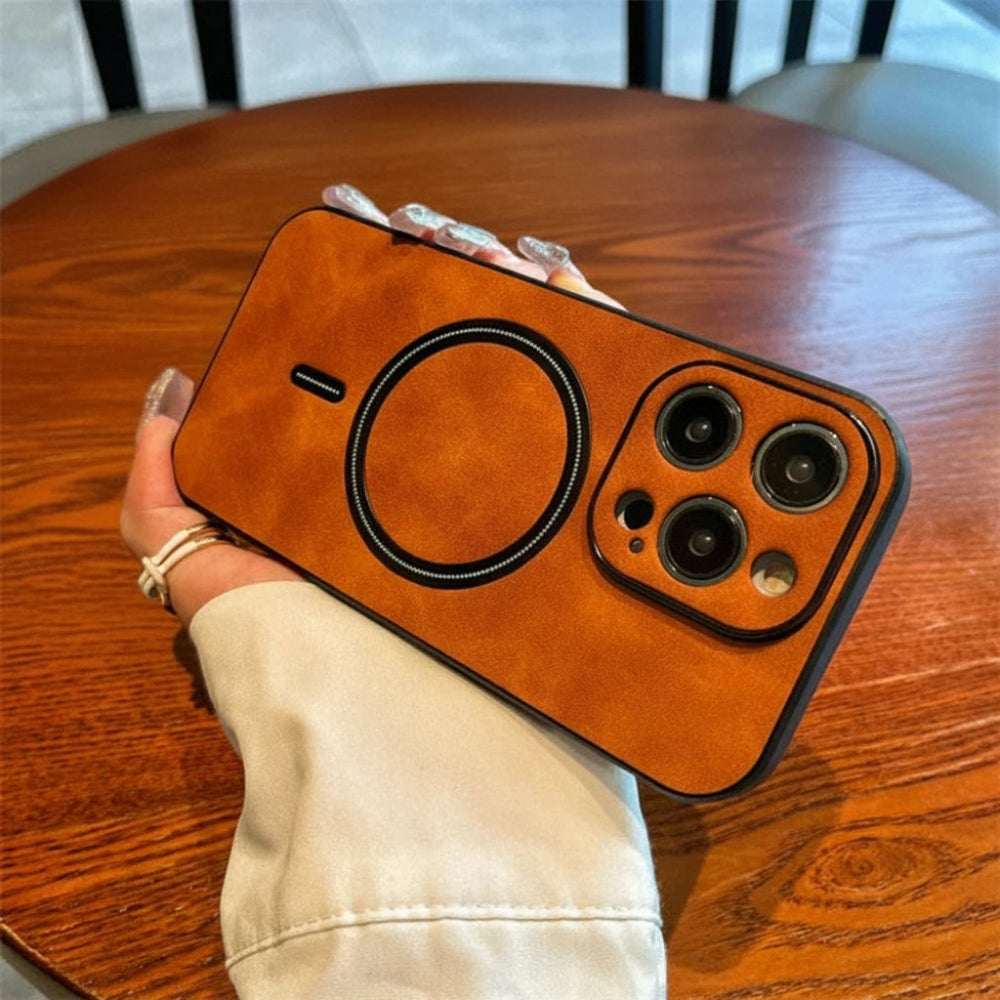 Handyhülle Leder Magnetisch Ring Halter Robust Schutzcase10