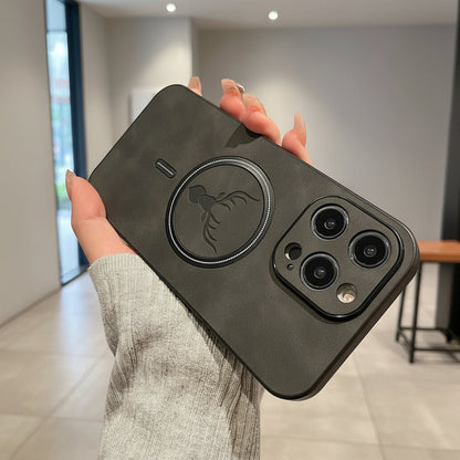 Handyhülle Leder Magnetisch Ring Halter Robust Schutzcase3