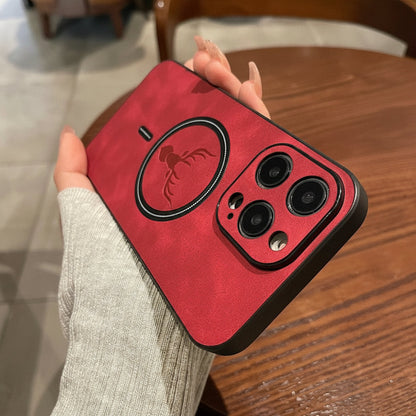 Handyhülle Leder Magnetisch Ring Halter Robust Schutzcase5