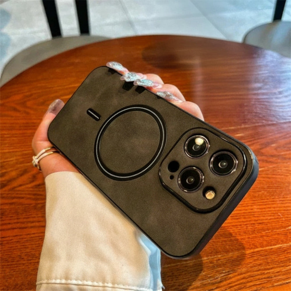 Handyhülle Leder Magnetisch Ring Halter Robust Schutzcase7