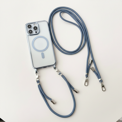 Handyhülle Umhängeband Transparent Stoßfest Crossbody Case1