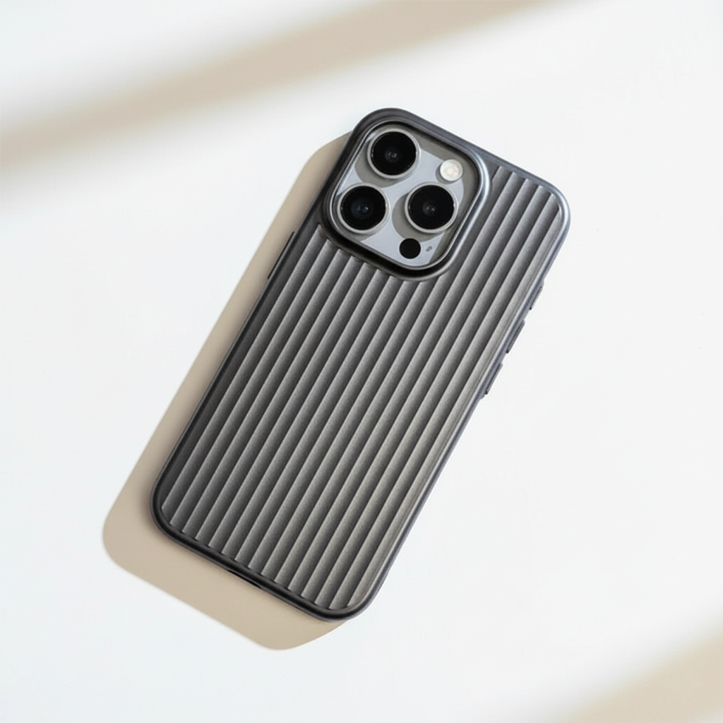 Handyhüllen Metalloptik Robuste Strukturierte Schutzhülle