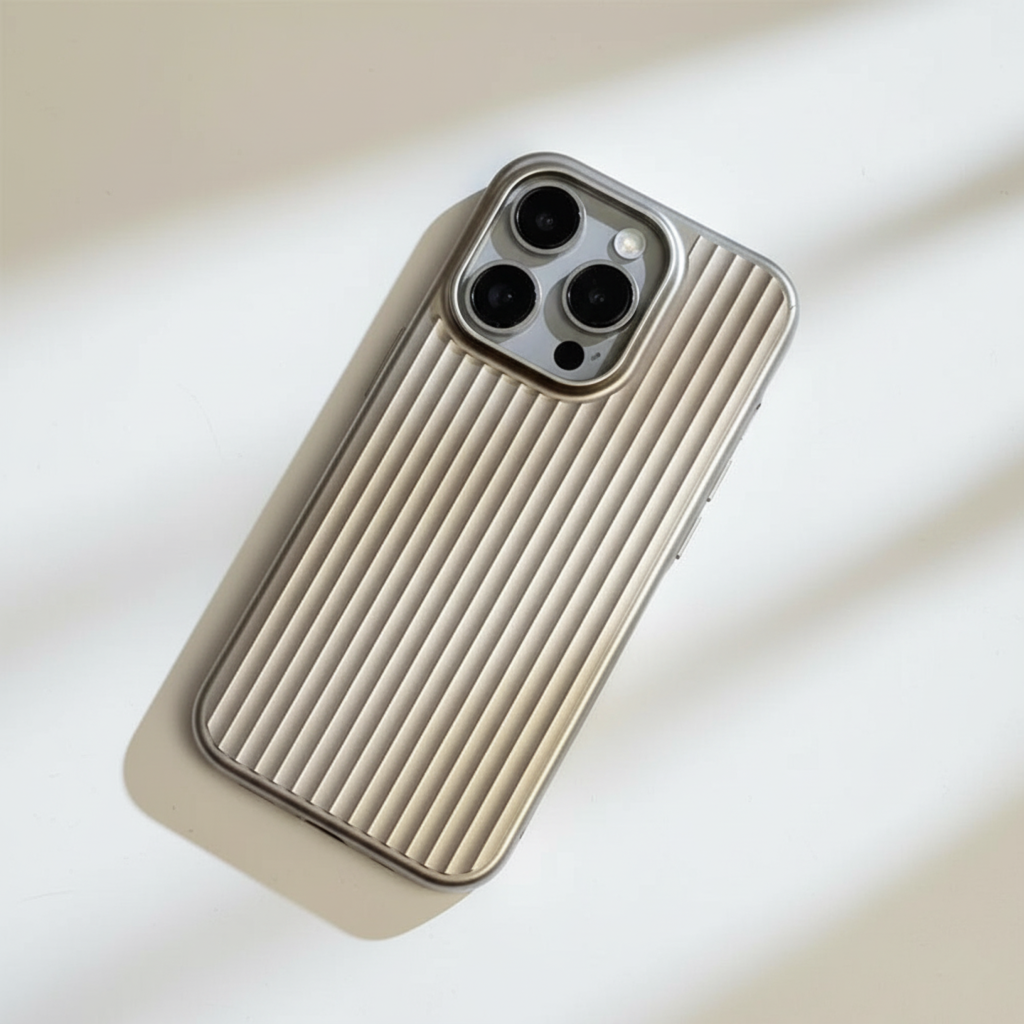 Handyhüllen Metalloptik Robuste Strukturierte Schutzhülle