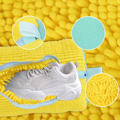 Household Accessories Shoe Washing Bag Microfiber Cleaning Bag
