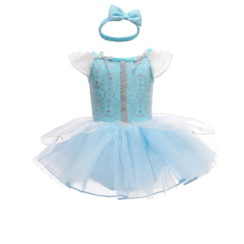 Costume di Halloween per bambini, set vestito in tulle da principessa