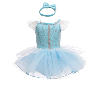 Costume di Halloween per bambini, set vestito in tulle da principessa