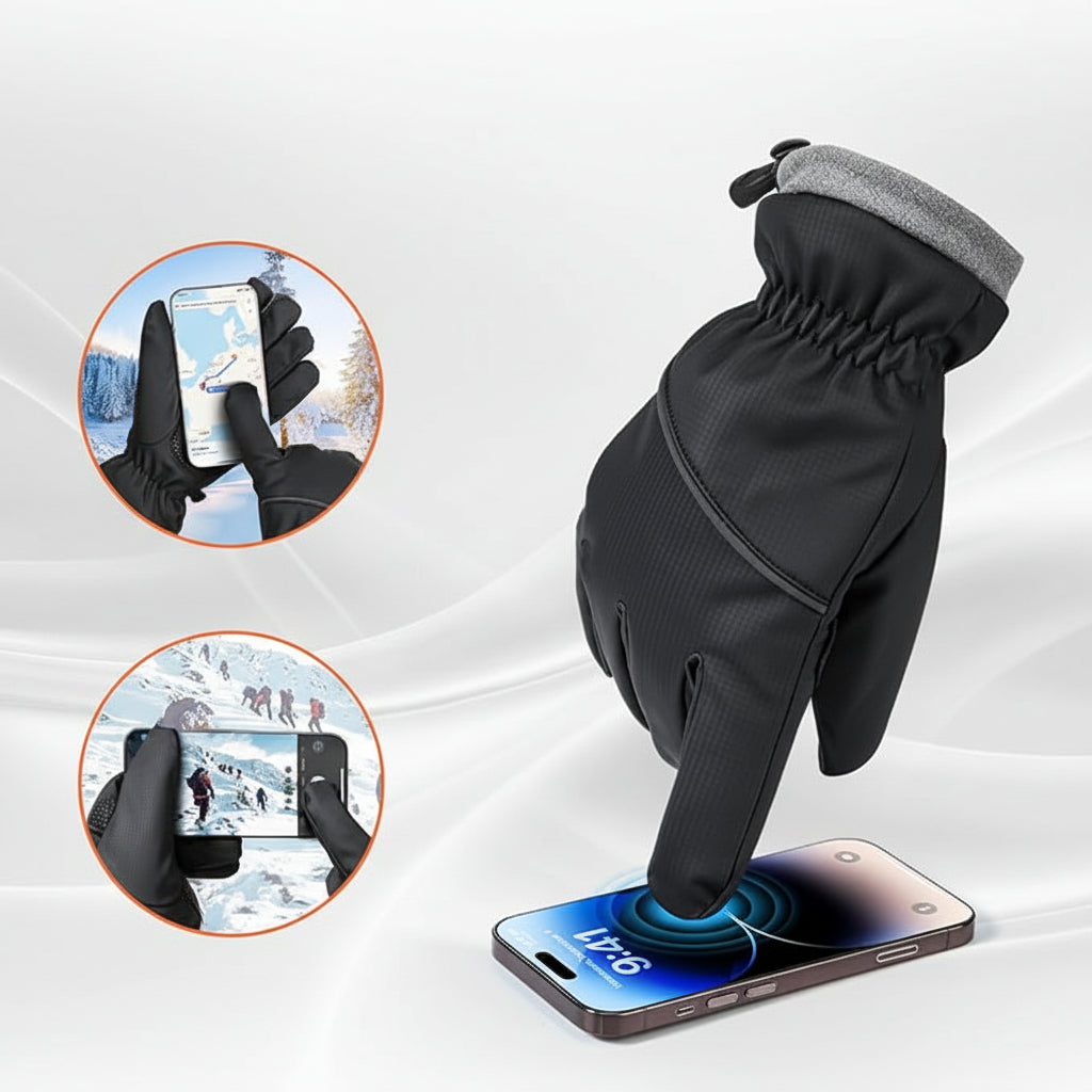 Guantes de invierno Resistente al viento Impermeable Compatible con pantalla táctil