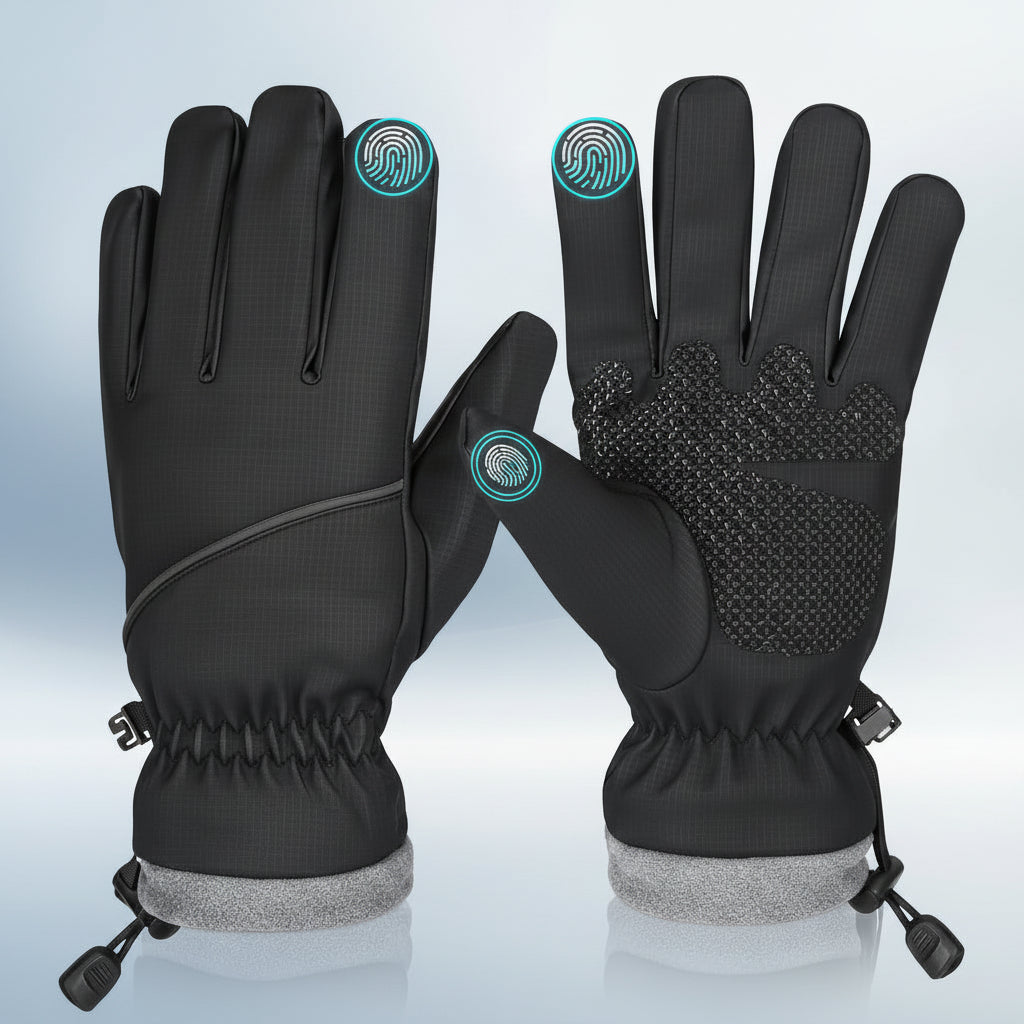 Guantes de invierno Resistente al viento Impermeable Compatible con pantalla táctil
