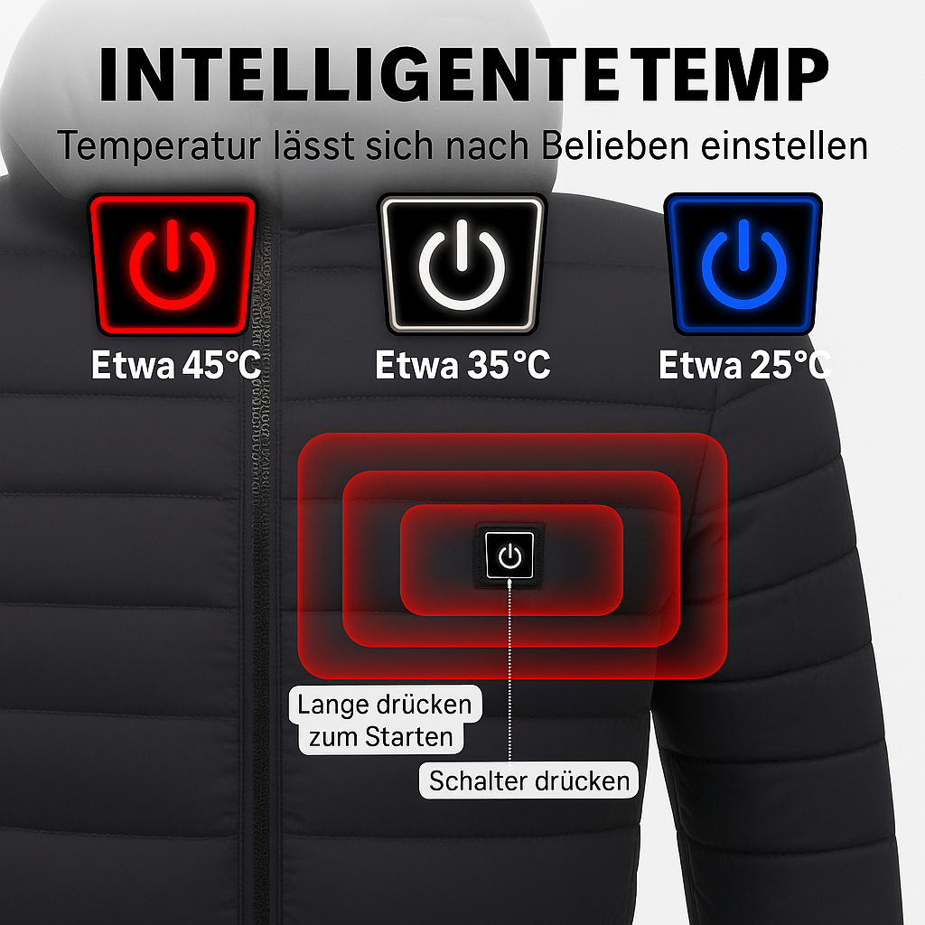 Heated Jacket Winter Heizjacke Unisex Wärmejacke