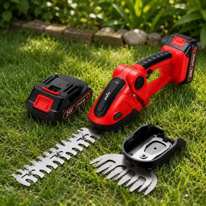 Cordless Hedge Trimmer Shrub Cutter Garden Care Battery Powered
