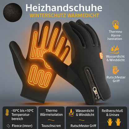 Heizbare Handschuhe Winter Thermisch Wasserdicht Touchscreen Warm Grip