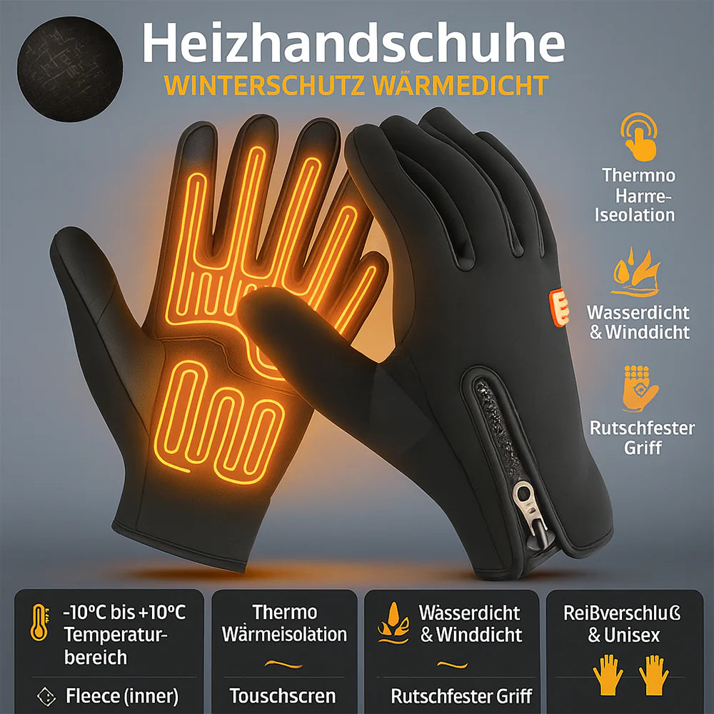 Heizbare Handschuhe Winter Thermisch Wasserdicht Touchscreen Warm Grip - Image 4